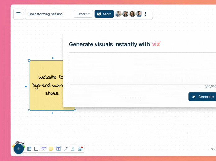 Generate ideas instantly using Creately AI